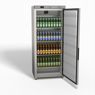 Stainless Steel Upright Static Fridge XR600SS