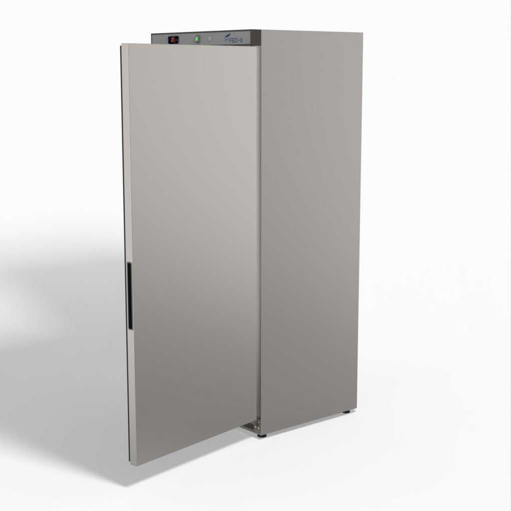 FED-X Stainless Steel Upright Static Fridge XR600SS