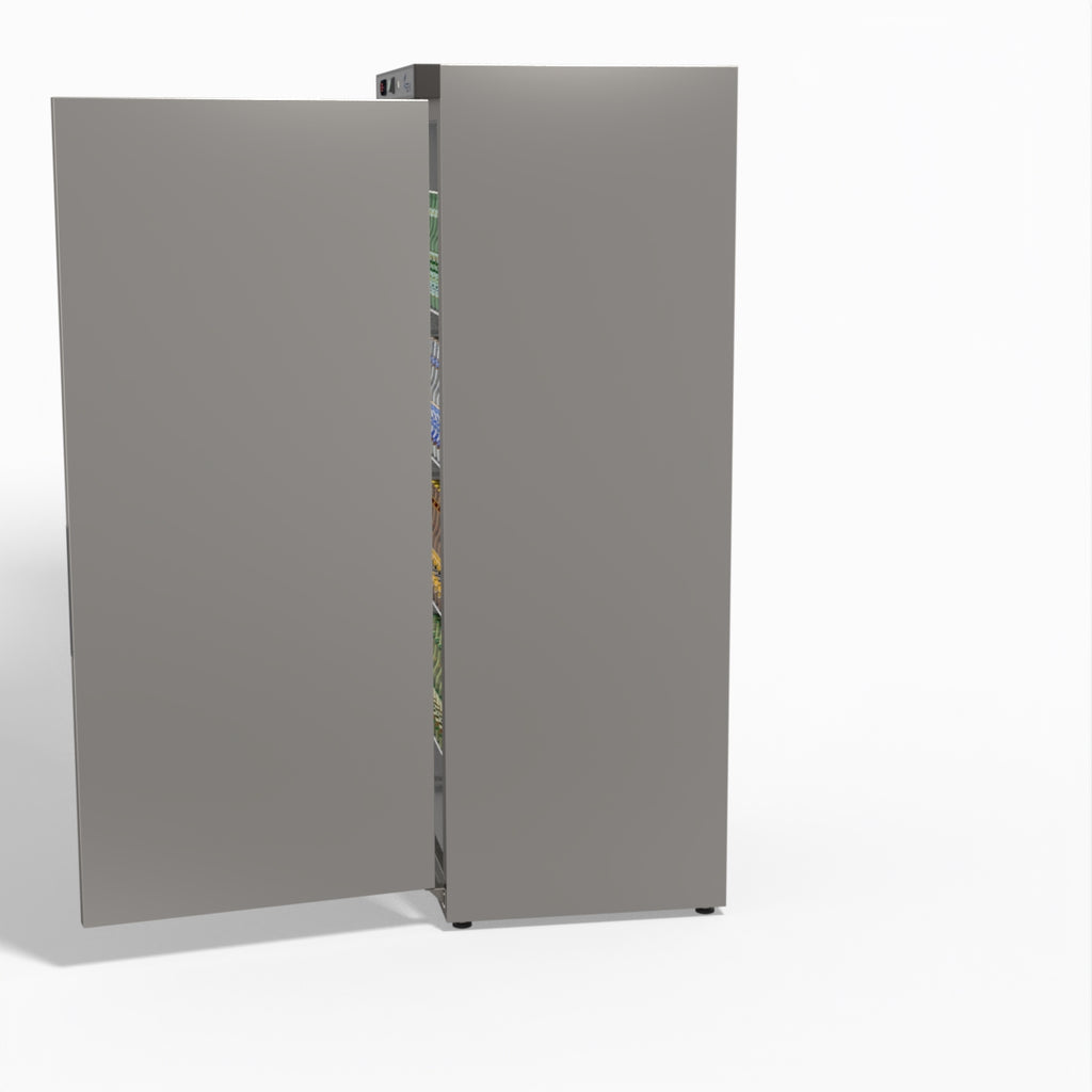 FED-X Stainless Steel Upright Static Fridge XR600SS