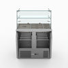 FED-X Two Door Salad Prep Fridge With Square Glass Top XS900GC