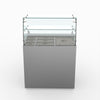 Two Door Salad Prep Fridge With Square Glass Top - FED-X XS900GC