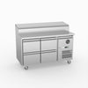 FED-X S/S Four Drawer Sandwich Counter XSS7C13S2V-4D