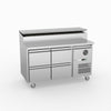 FED-X S/S Four Drawer Sandwich Counter XSS7C13S2V-4D