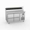 FED-X S/S Four Drawer Sandwich Counter XSS7C13S2V-4D