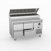 FED-X S/S Four Drawer Sandwich Counter XSS7C13S2V-4D