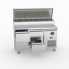 FED-X S/S Four Drawer Sandwich Counter XSS7C13S2V-4D