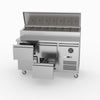 FED-X S/S Four Drawer Sandwich Counter XSS7C13S2V-4D