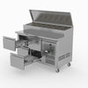 FED-X S/S Four Drawer Sandwich Counter XSS7C13S2V-4D