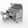FED-X S/S Four Drawer Sandwich Counter XSS7C13S2V-4D
