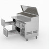 FED-X S/S Four Drawer Sandwich Counter XSS7C13S2V-4D