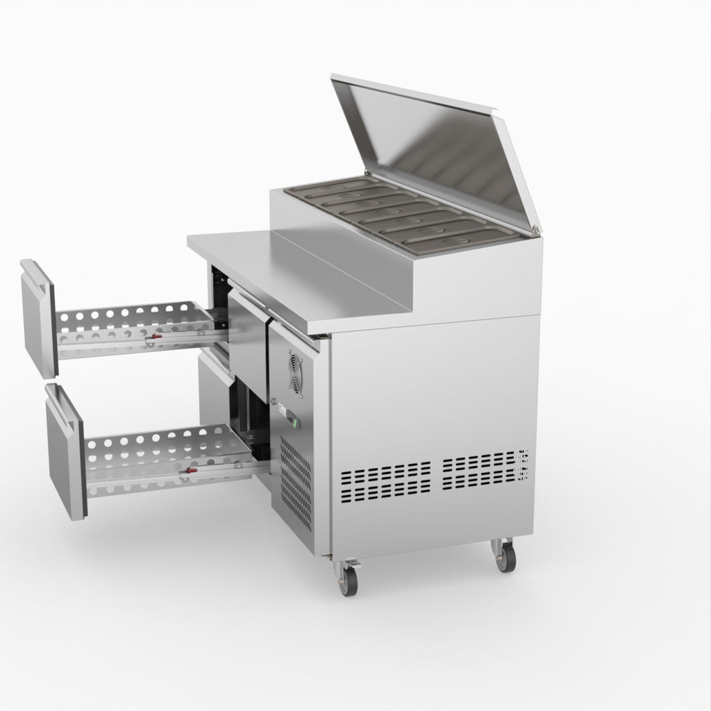 FED-X S/S Four Drawer Sandwich Counter XSS7C13S2V-4D