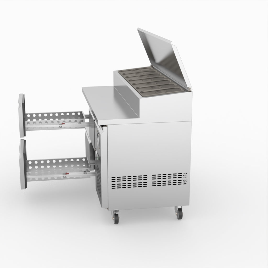 FED-X S/S Four Drawer Sandwich Counter XSS7C13S2V-4D