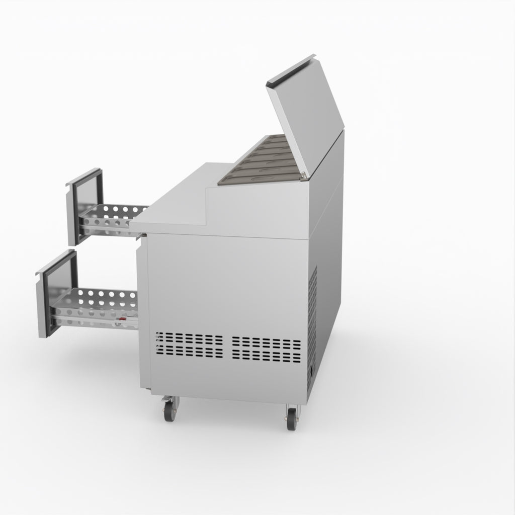 FED-X S/S Four Drawer Sandwich Counter XSS7C13S2V-4D