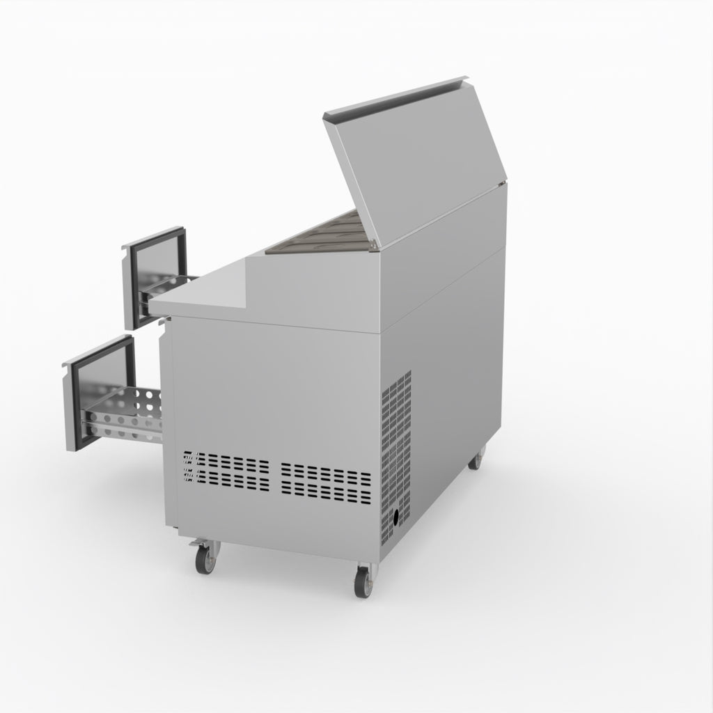 FED-X S/S Four Drawer Sandwich Counter XSS7C13S2V-4D