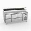 FED-X Six Drawer Salad Prep Fridge XSS7C18S3V-6D
