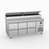 FED-X Six Drawer Salad Prep Fridge XSS7C18S3V-6D