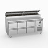 FED-X Six Drawer Salad Prep Fridge XSS7C18S3V-6D