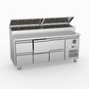 FED-X Six Drawer Salad Prep Fridge XSS7C18S3V-6D