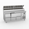 FED-X Six Drawer Salad Prep Fridge XSS7C18S3V-6D