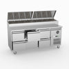 FED-X Six Drawer Salad Prep Fridge XSS7C18S3V-6D