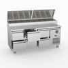 FED-X Six Drawer Salad Prep Fridge XSS7C18S3V-6D