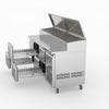 FED-X Six Drawer Salad Prep Fridge XSS7C18S3V-6D