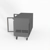 FED-X Two Glass Door Bench Fridge XUB6C13G2V