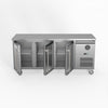 FED-X Three Glass Door Bench Fridge XUB6C18G3V