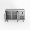 FED-X Two Glass Door Bench Fridge XUB7C13G2V