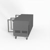 FED-X Three Glass Door Bench Fridge XUB7C18G3V