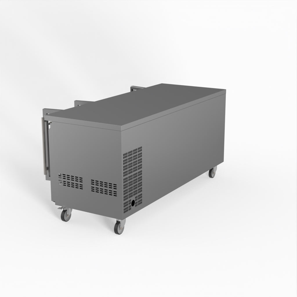 FED-X Three Glass Door Bench Fridge XUB7C18G3V