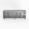 Four Glass Door Bench Fridge - FED-X XUB7C22G4V