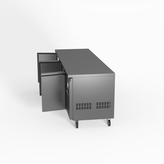 S/S Four Door Bench Fridge - FED-X XUB7C22S4V