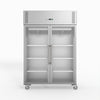 FED-X S/S Two Full Glass Door Upright Freezer XURF1200G2V
