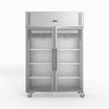 FED-X S/S Two Full Glass Door Upright Freezer XURF1200G2V