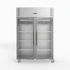 FED-X S/S Two Full Glass Door Upright Freezer XURF1200G2V