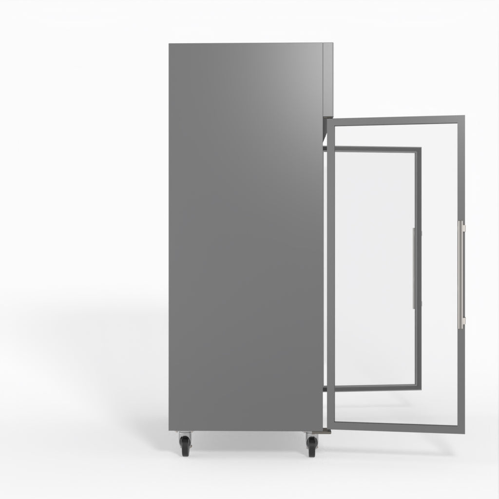 S/S Two Full Glass Door Upright Fridge - FED-X XURC1200G2V