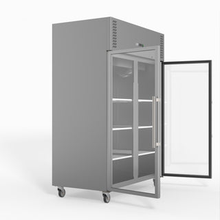 S/S Two Full Glass Door Upright Fridge - FED-X XURC1200G2V