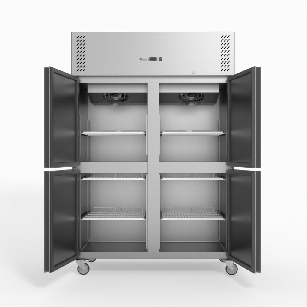 S/S Four Door Upright Fridge - FED-X XURC1200S2V