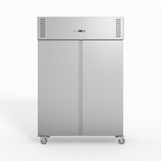 Double Door 1200L Upright Freezer 134cm 10Amp