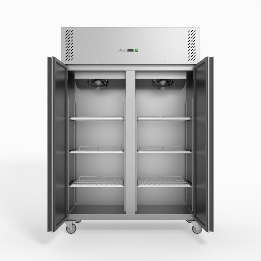 FED-X S/S Double Door Upright Fridge XURC1200SFV