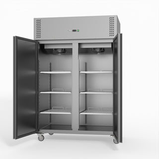 S/S Double Door Upright Fridge - FED-X XURC1200SFV