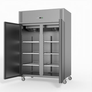 S/S Double Door Upright Fridge - FED-X XURC1200SFV