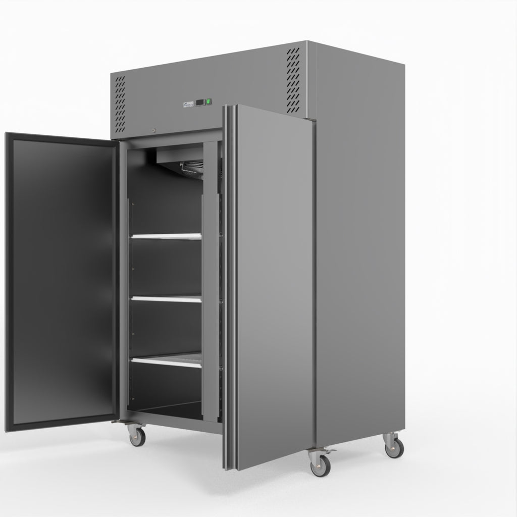 S/S Double Door Upright Fridge - FED-X XURC1200SFV