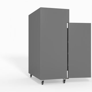 S/S Double Door Upright Fridge - FED-X XURC1200SFV