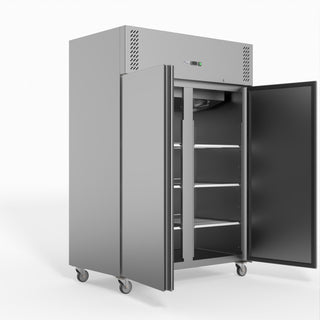 S/S Double Door Upright Fridge - FED-X XURC1200SFV