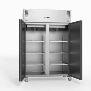 S/S Double Door Upright Fridge - FED-X XURC1200SFV