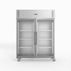 FED-X S/S Two Full Glass Door Upright Fridge XURC1410G2V