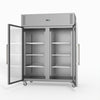FED-X S/S Two Full Glass Door Upright Fridge XURC1410G2V