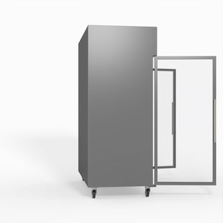 S/S Two Full Glass Door Upright Fridge - FED-X XURC1410G2V